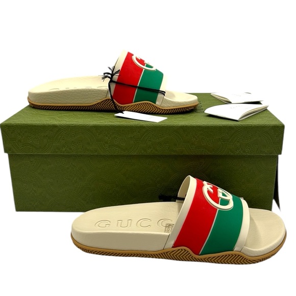 Gucci Interlocking G Slide Sandals Size 39 - Picture 14 of 15